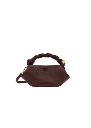 Ganni Bou mini grained bag Chicory Coffee A7275 Ganni 